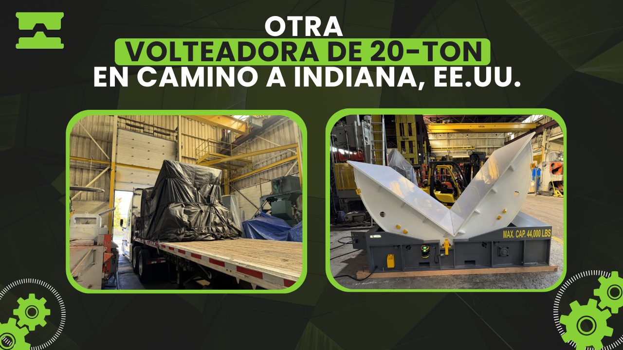 Volteradora de bobinas de 20 toneladas