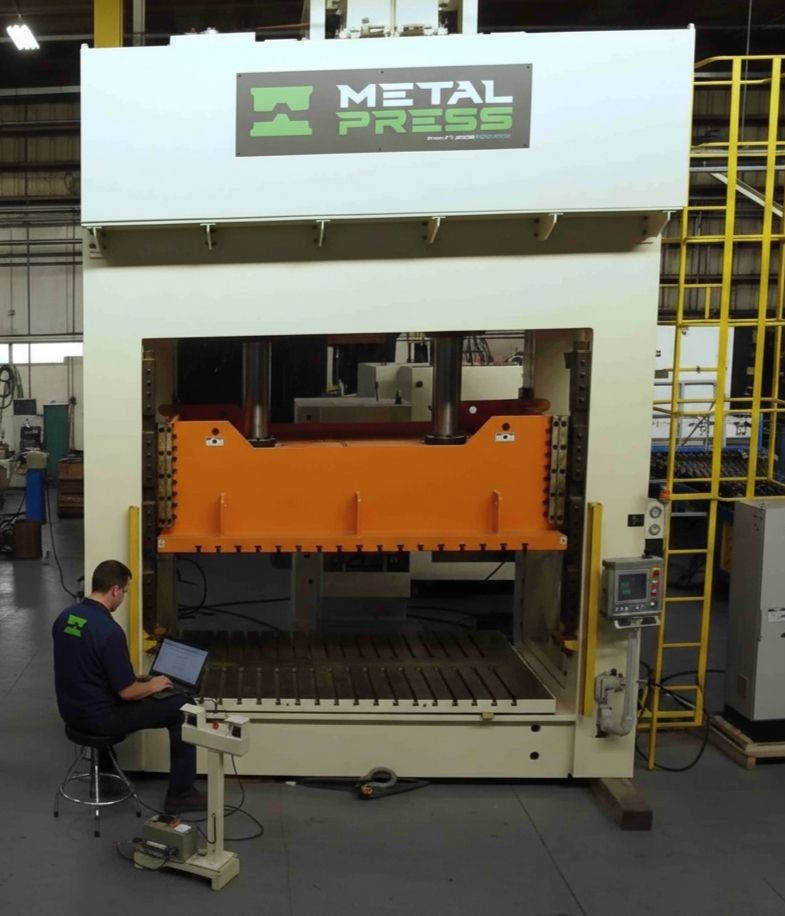 PRENSA HIDRÁULICA CON MOTOR SERVO DE COLUMNA RECTA
