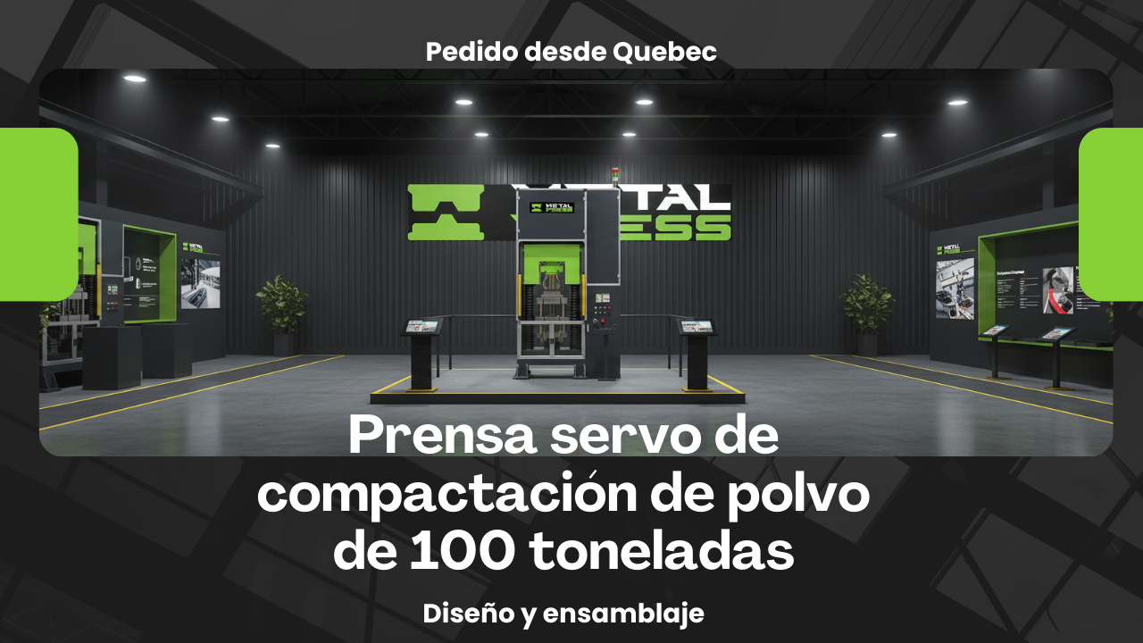 Prensa servo de compactación de polvo de 100 toneladas
