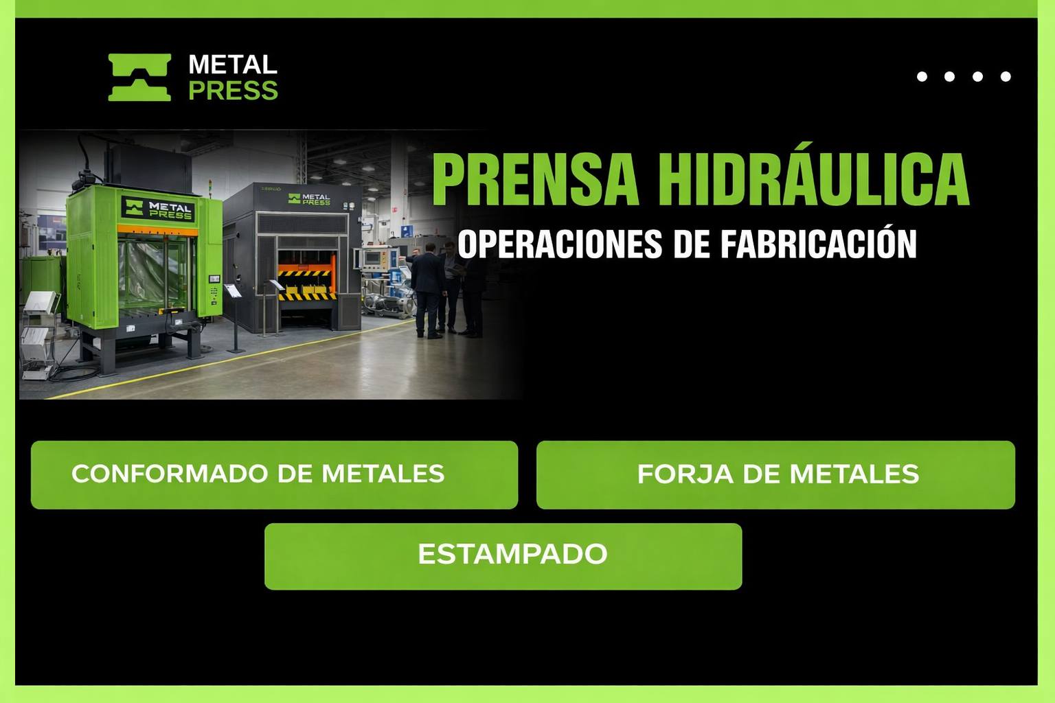 Prensas hidráulicas para conformado de metales, estampado y forja