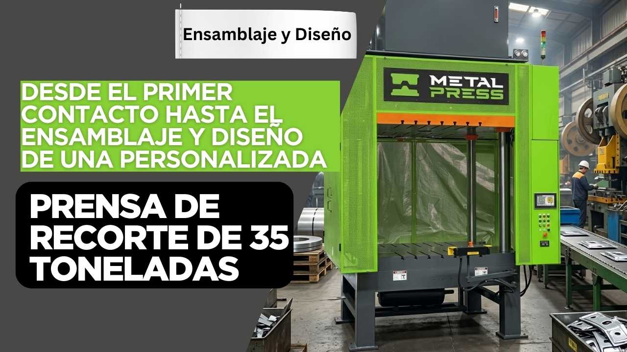 Ingeniería de la solución adecuada desde el primer contacto hasta el ensamblaje y diseño de una prensa de recorte personalizada de 35 toneladas