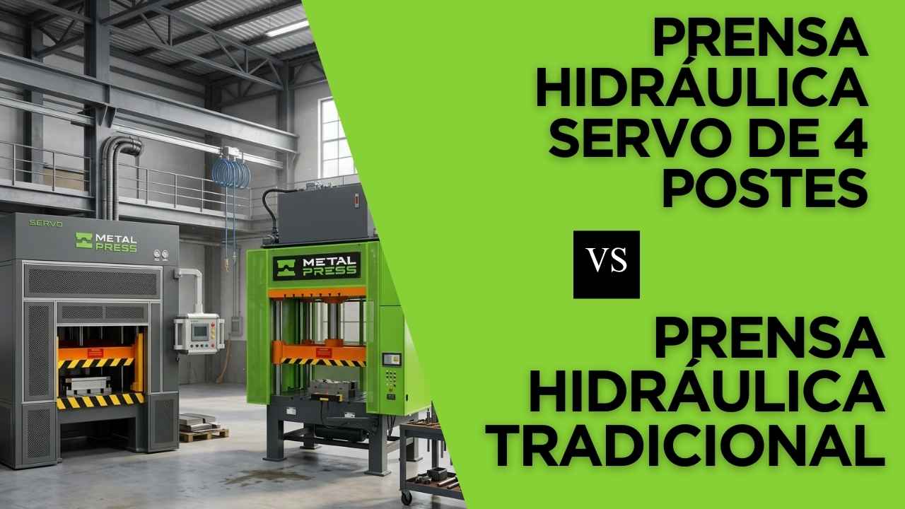 Prensa hidráulica servo de 4 postes frente a prensa hidráulica tradicional