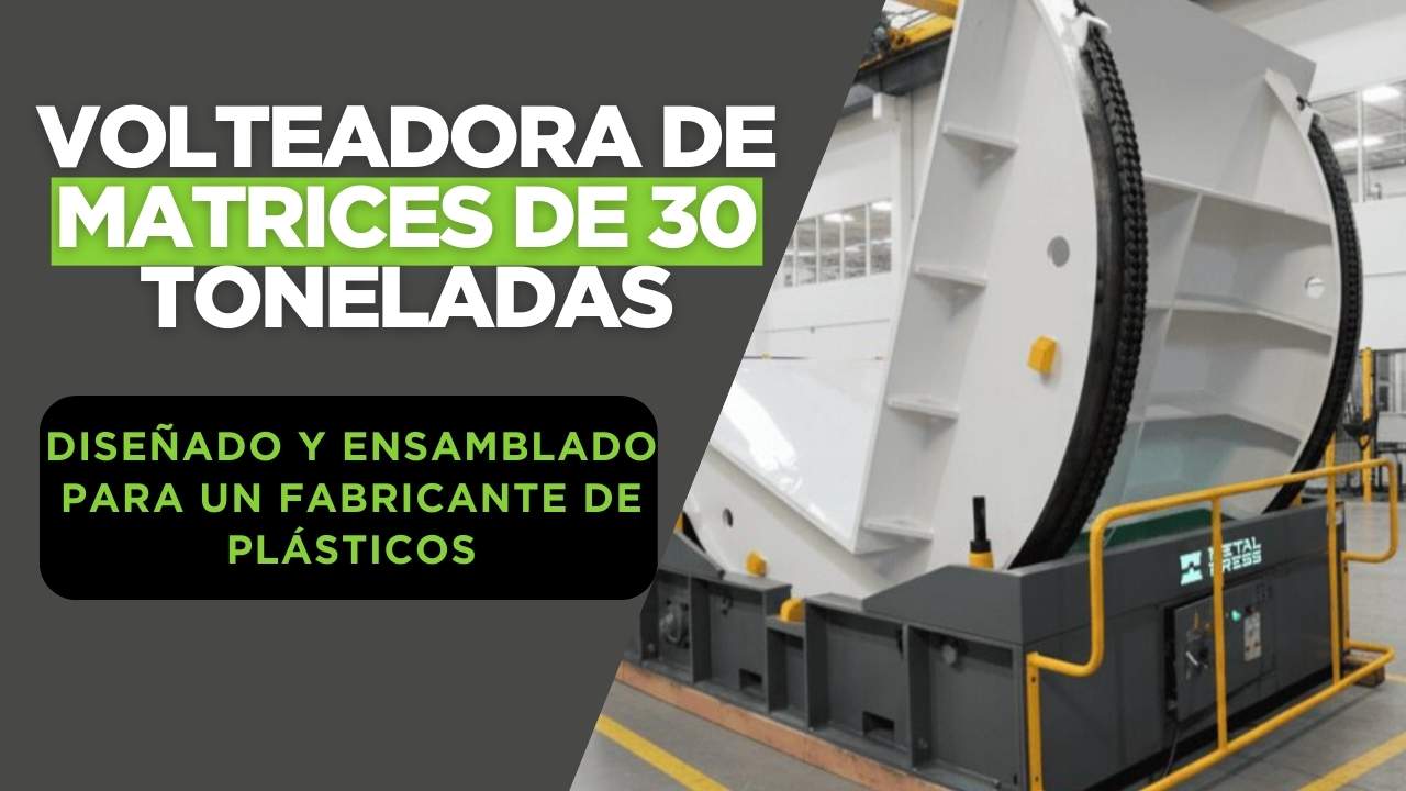 Un viaje de 30 toneladas desde un encuentro en una exposición hasta el montaje completo de un volteador de troqueles.