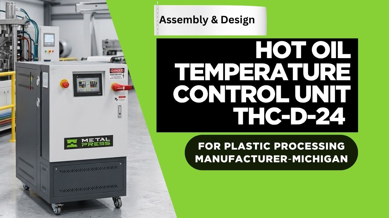 Ingeniería el THC‐D‐24 unidad de control de temperatura de aceite caliente para el procesamiento de plástico Fabricante de Michigan