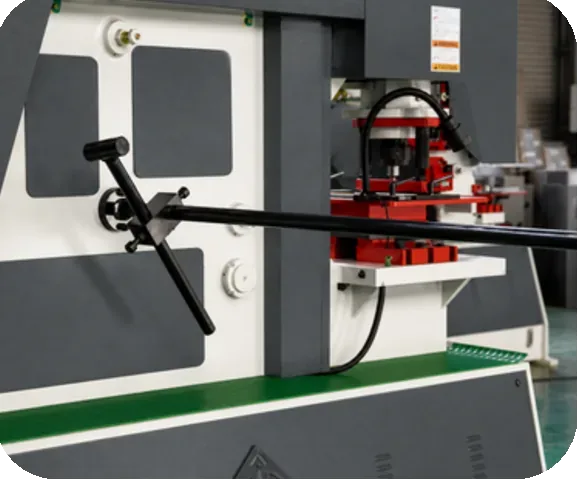 MIW-T Ironworker electric backgauge and rear positioning device
