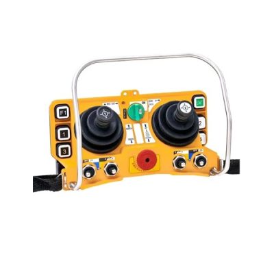 Este joystick colgante opcional ofrece un control preciso y ergonómico para carros de transferencia de troqueles. Sus dos joysticks garantizan un movimiento fluido y multidireccional. Mejora la eficiencia y brinda mayor confianza a los operadores al mover y posicionar troqueles pesados. Se puede colgar del cuello con la correa incluida, lo que permite tener ambas manos libres.